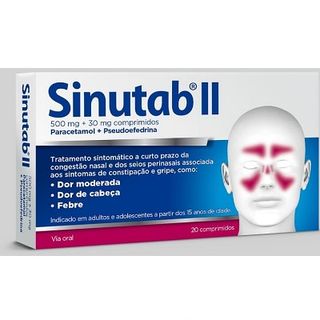 Sinutab Ii, 500/30 Mg X 20 Comp
