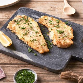 Merlan grillés avec garniture