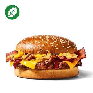 Plant- Based Cheesy BBQ Burger
