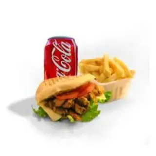 Menú kebab solo carne