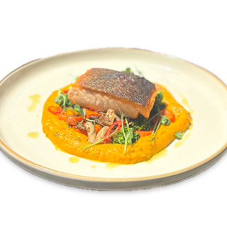 Лосось з трюфельно-морквяним кремом (330 г)