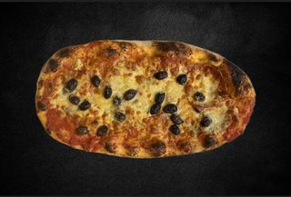 Diavola con olive nere di Gaeta e gorgonzola