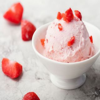 Helado De Fresa Sin Azúcar (2 A 3 Raciones)