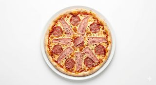 Pizza De Salami Y Jamón 32 Cm.