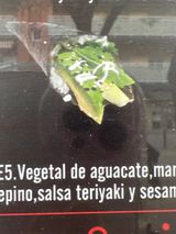 TE5. Temaki Vegetal De Aguacate (1 Pza.)
