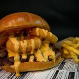 Smash cheddar + patatas fritas