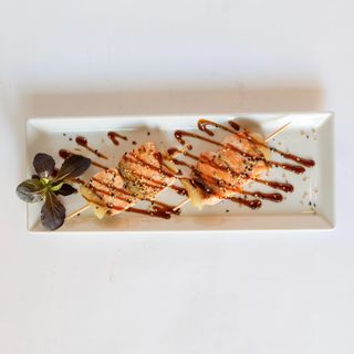 Pinchos de Salmón Teriyaki