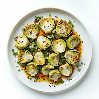 Zampina con carciofi