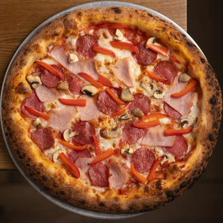 Піца з шинкою та салямі (515гр)