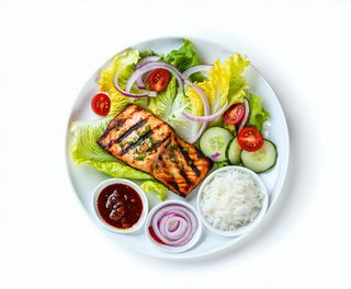 Menú Pescado A La Plancha Con Arroz