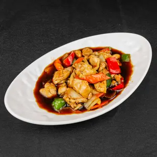86- Pollo y verduras con salsa teriyaki