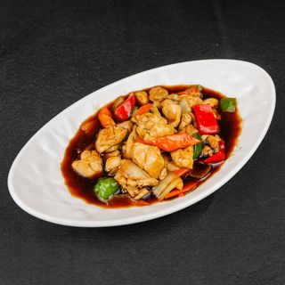 86- Pollo y verduras con salsa teriyaki