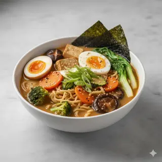 Miso De Udon Con Verdura