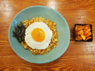 Bokeumbap Chicken With Cheese