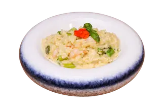 Risotto cu creveti si sparanghel