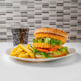 Menù gran crispy burger doppio