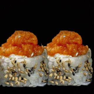 Uramaki spicy ebisalmón (8 pzs.)