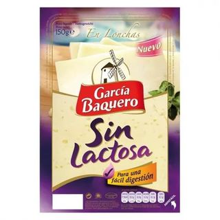 Queso Lonchas sin Lactosa García Baquero 150 Gr.