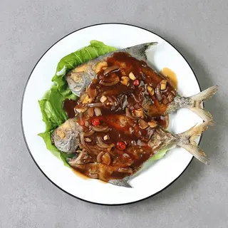 Fried Fish Hot Plate