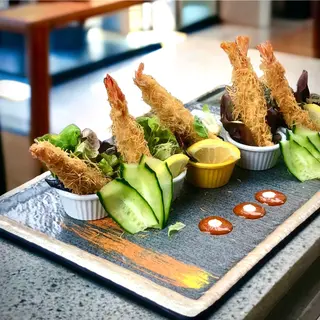 crevettes tempura