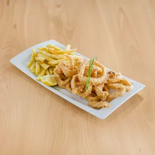 Calamar Sahariano Con Patatas Fritas