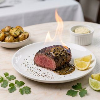 Solomillo De Buey A La Pimienta Flambé