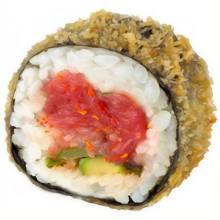 41B.Futomaki Roll de Rebozado, atun, Aguacate y Mayonesa, 8 Unidades