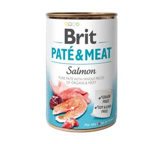 Brit Paté and Meat Dog k 400г з лососем