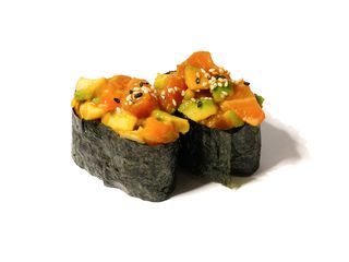 Gunkan salmón (2 uds.)
