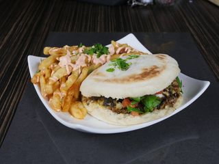 BerberBurger/Viande hachee + Frites