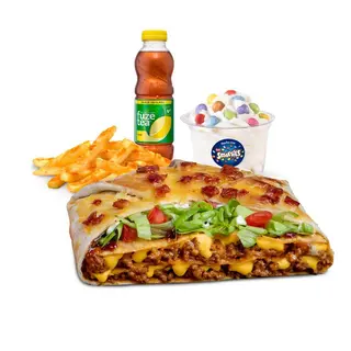 Menú Completo Crunchywrap Deluxe Cheese + Bacon