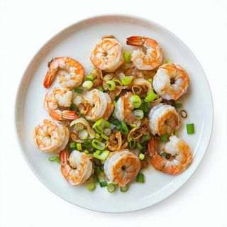 58. Gamberetti con zenzero e cipollotti