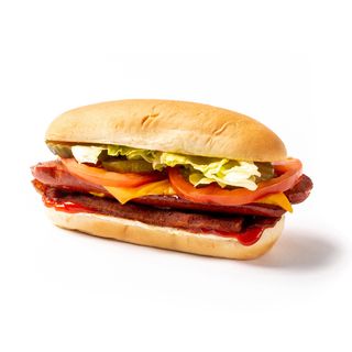 Perrito con queso y beicon
