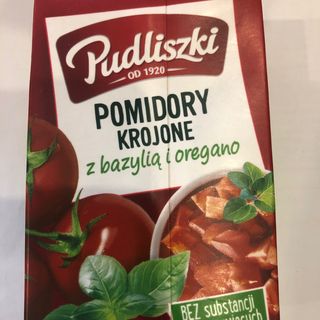 Pomidory Krojone Z Bazylia I Oregano 390g