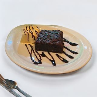 Brownie Con Helado De Vainilla