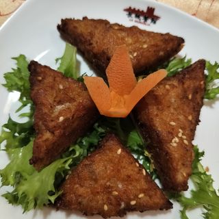 102 Crostino di gamberi