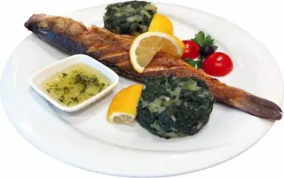 Brancin na žaru