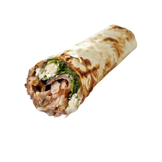 Menú dürüm clásico de ternera