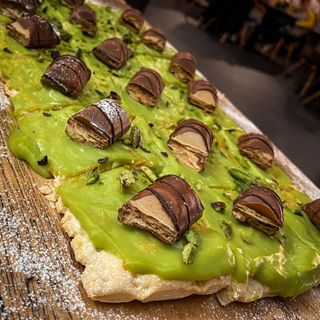 Sfoglia dolce e crema di pistacchio
