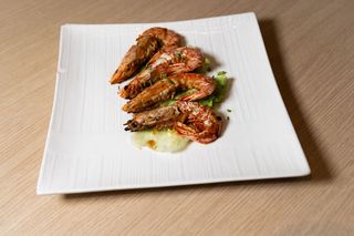 Teppanyaki  gamberoni alla piastra