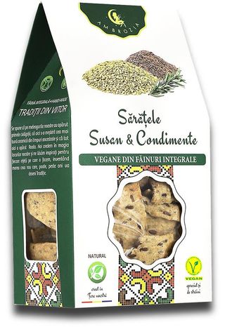 K21405Saratele vegane cu susan si condimente 107 g60
