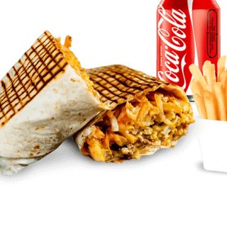 Menú Tacos mexicana XL con patata y bebida y postre 