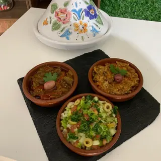 Entrées Marocaines Froides 3en 1