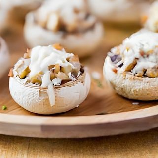 Šampinjoni sa žara sa prilogom