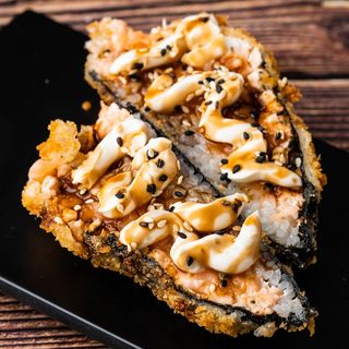 Temaki Salmão Tempura