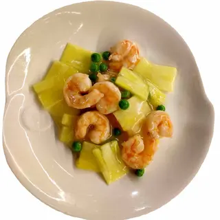 Gamberi con ananas