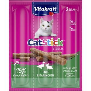 Vitakraft Snack Gato Cat Stick Pato y Conejo 3x18g