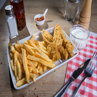 Crispy Meniu cu sos de usturoi 