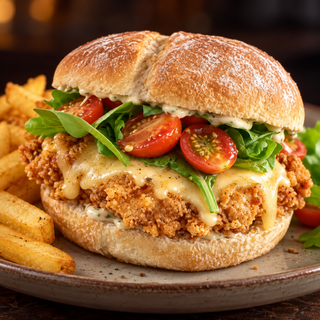 Burger de Pollo Crujiente 450°