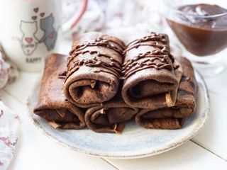 Блины с шоколадом